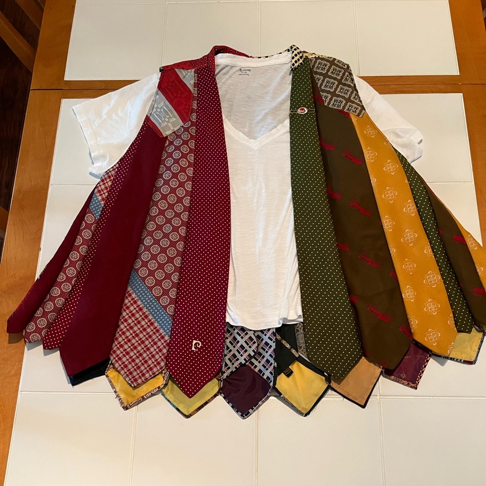 Handmade vest from vintage designer ties